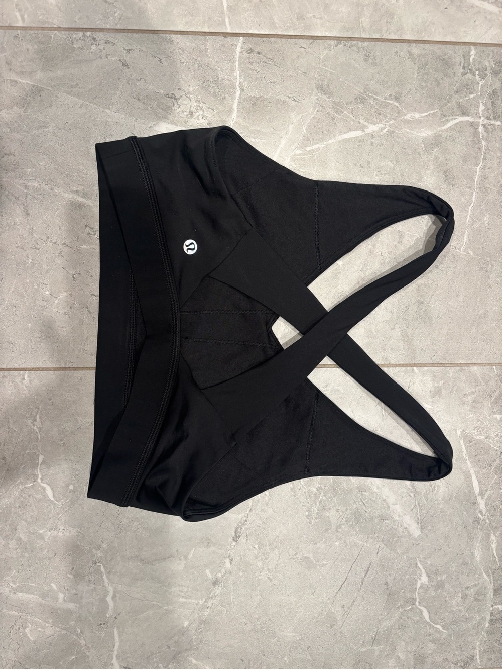 lululemon athletica Envital Black Cross-Back Sports Bra